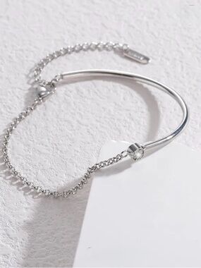 Gemstone Chain & Bar Bracelet NWT